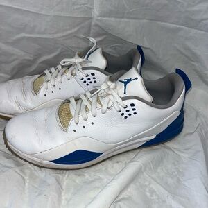 Nike Air Jordan Golf Shoes Men’s Sneakers - White/Blue